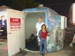 Portable tornado proof storage sheds